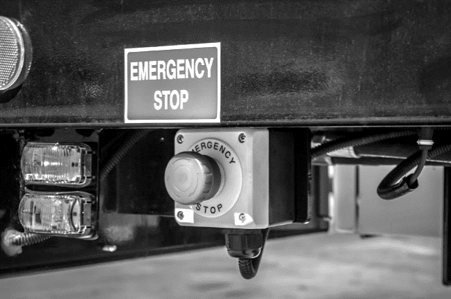 Emergency stop control
